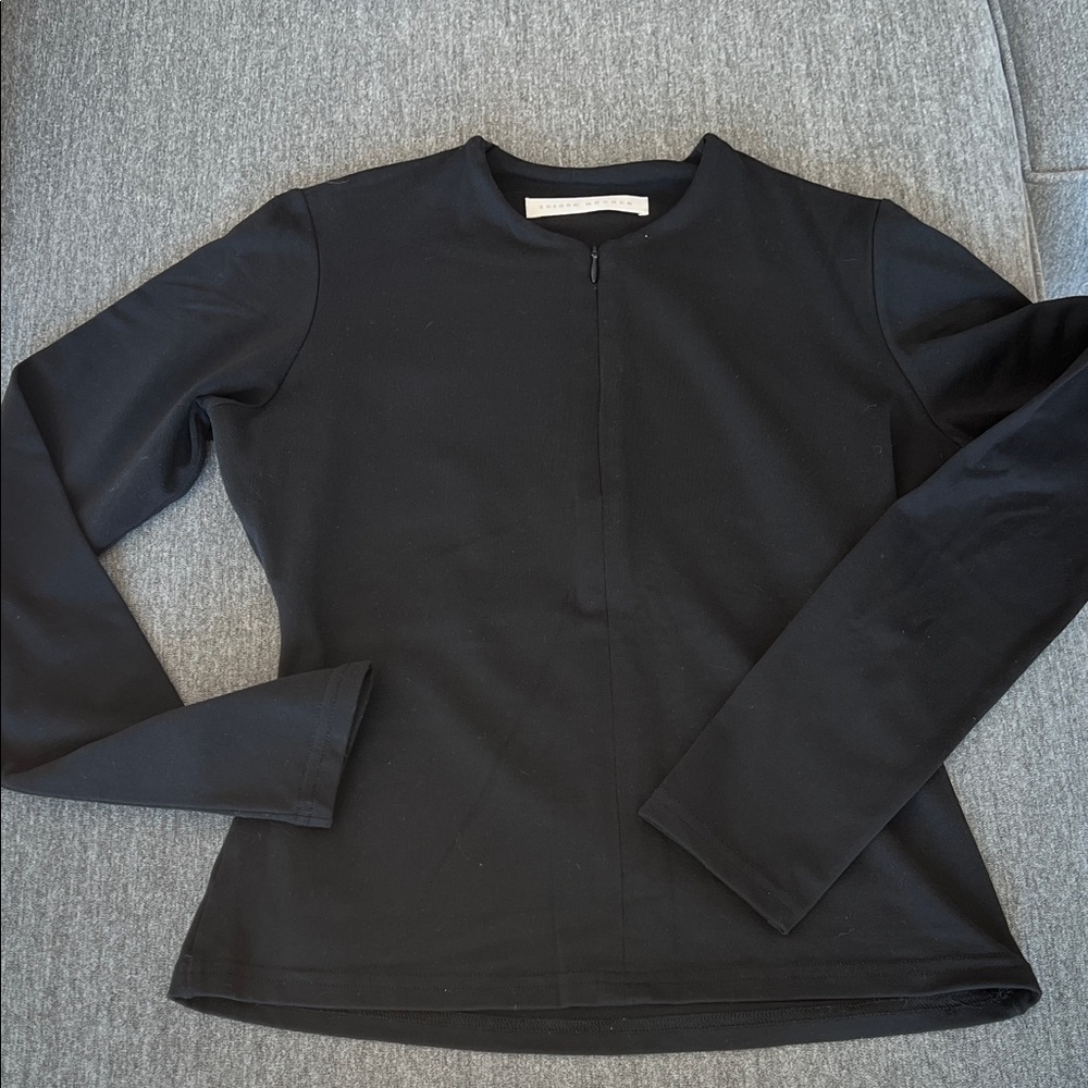Susana Monaco Black Long Sleeve Top